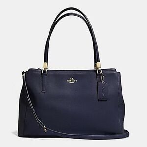 CHRISTIE CARRYALL IN LEATHER (COACH F34672)
LIGHT GOLD/MIDNIGHT